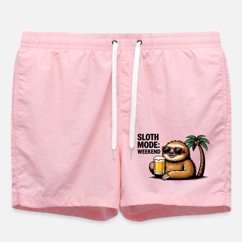 Fête de la bière paresseuse ensoleillée - Short de bain - rose
