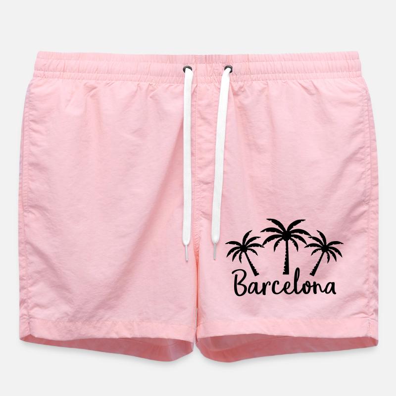 Barcelone - Short de bain - rose