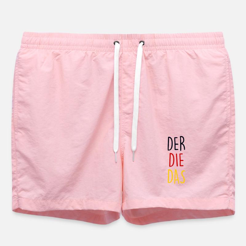 German language - Swim Trunks - pink