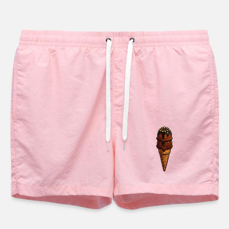 Schoko Eistütenzauber - Swim Trunks - pink