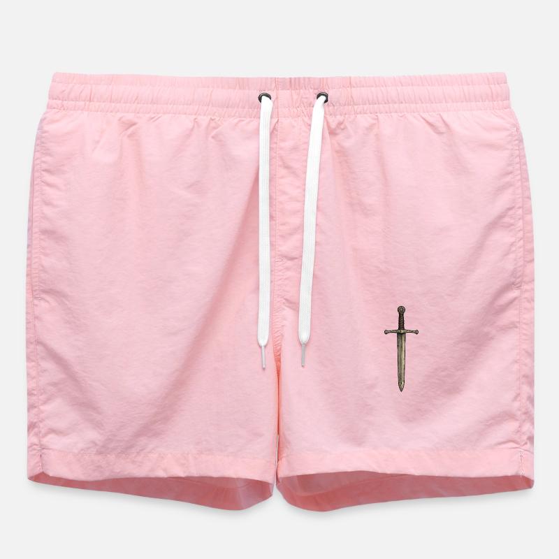 Épée du Moyen Âge - Short de bain - rose