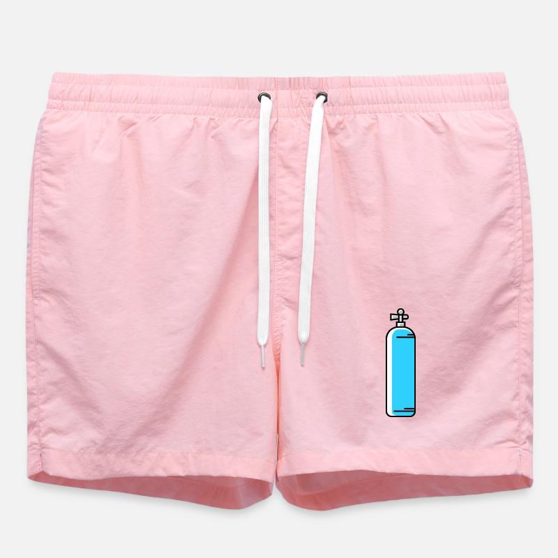 Oxygen diving icon - Swim Trunks - pink
