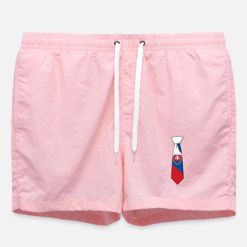 Cravate Slovaquie – Conception du drapeau - Short de bain - rose