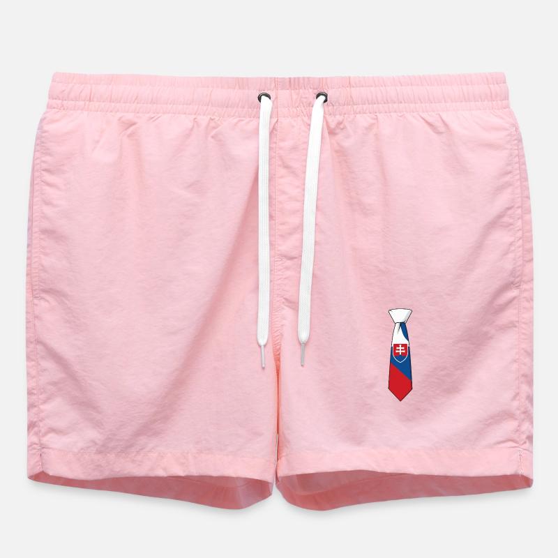 Cravate Slovénie – Conception du drapeau - Short de bain - rose