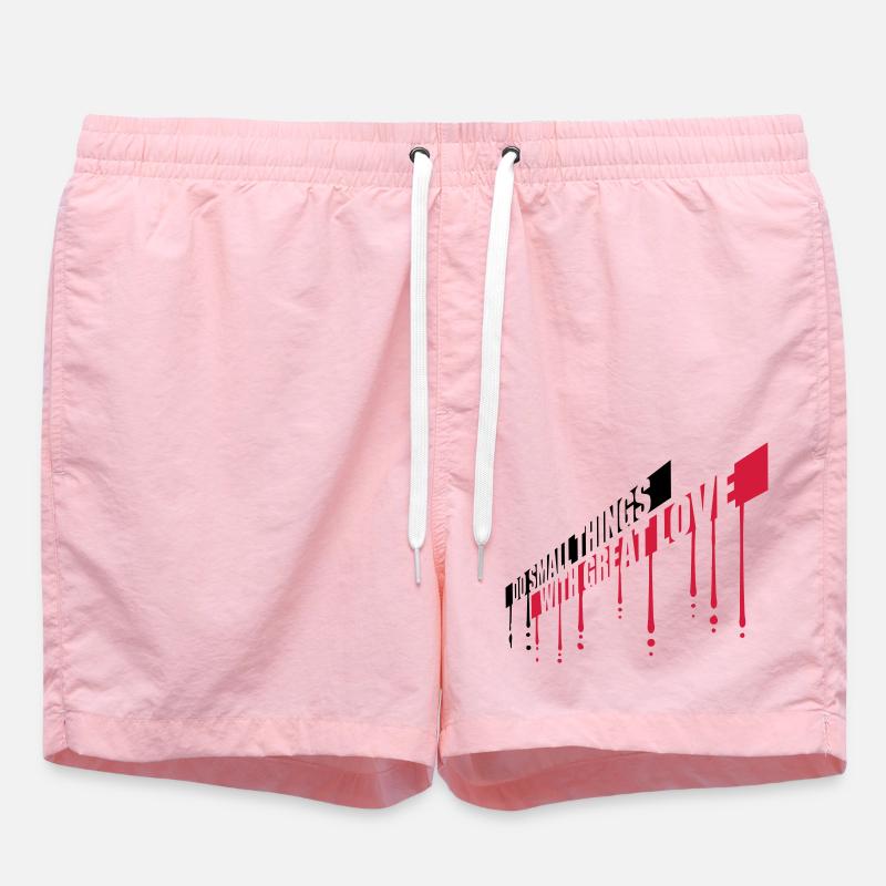 Quote do small things - Swim Trunks - pink