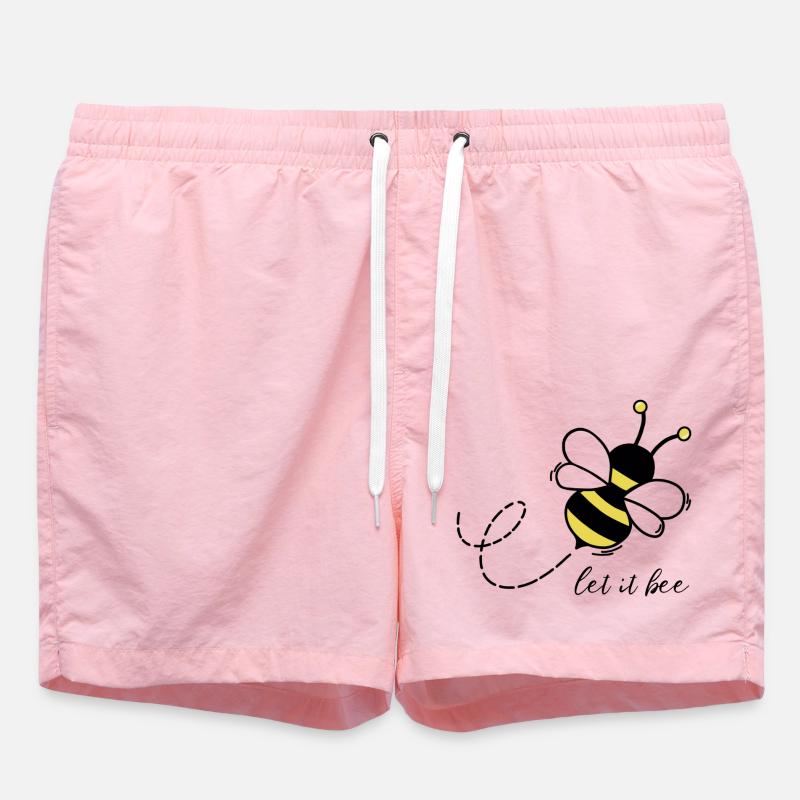 Let it be bee - Badeshorts - Pink