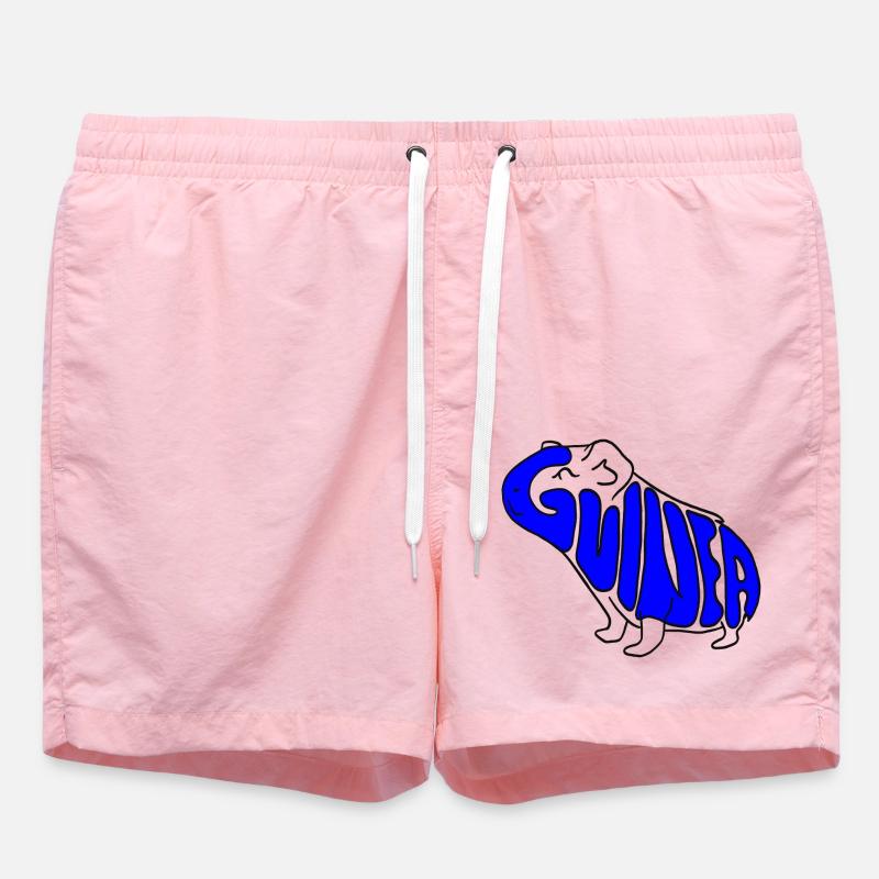 Cochon d’Inde bleu - Short de bain - rose