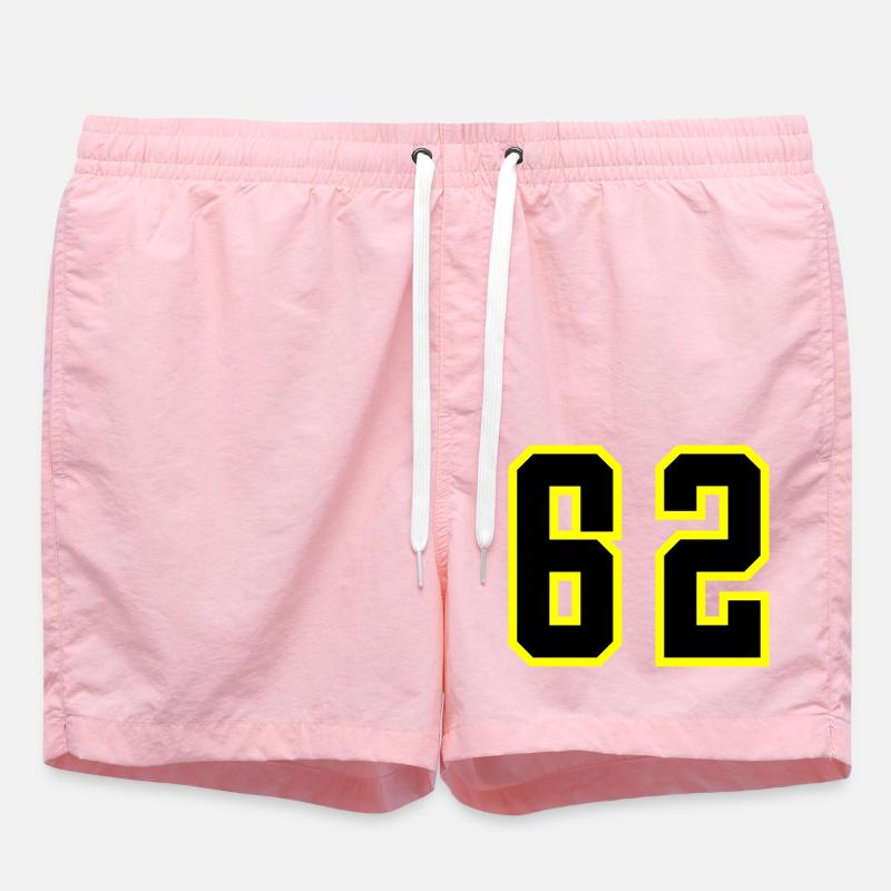 Maillot à 62 numéros - Short de bain - rose