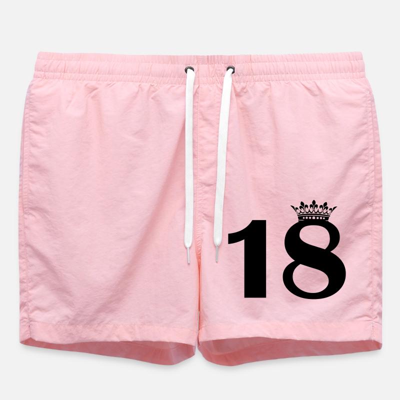 18 crowns - Swim Trunks - pink