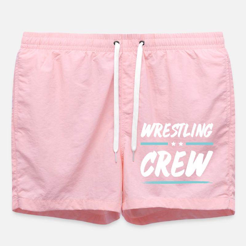Wrestling Crew - Swim Trunks - pink