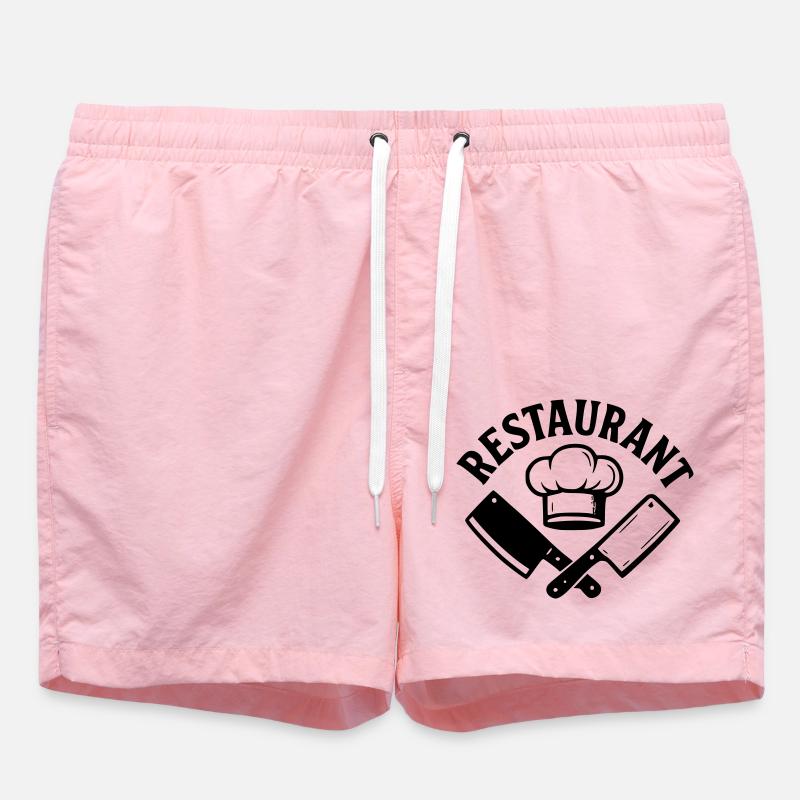 Restaurant - Short de bain - rose