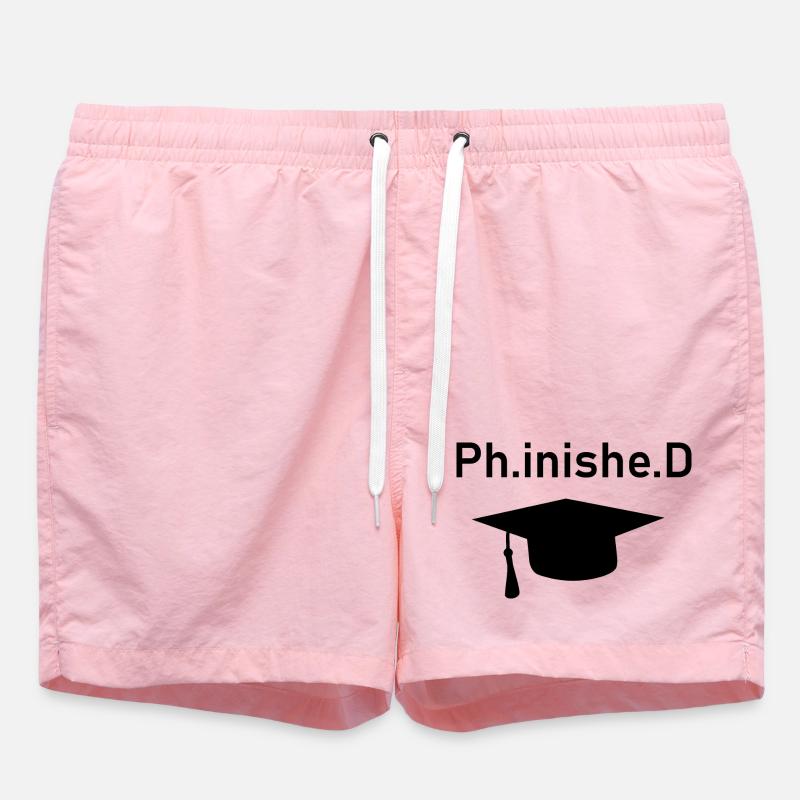 PhD Phinished - Swim Trunks - pink