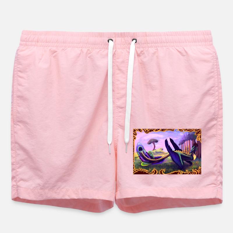 Dinosaure - Short de bain - rose