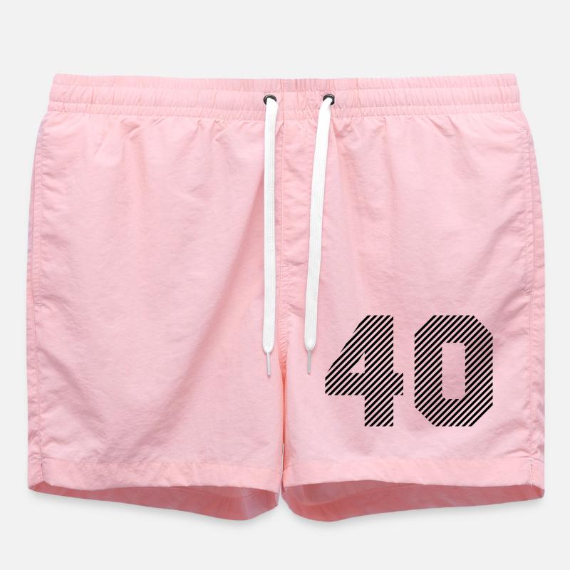 40 - Short de bain - rose