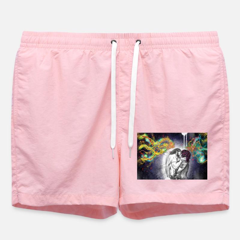 Premier baiser - Short de bain - rose