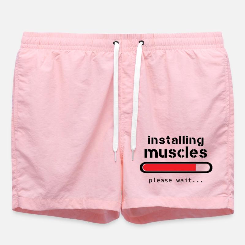 installing muscles - Short de bain - rose