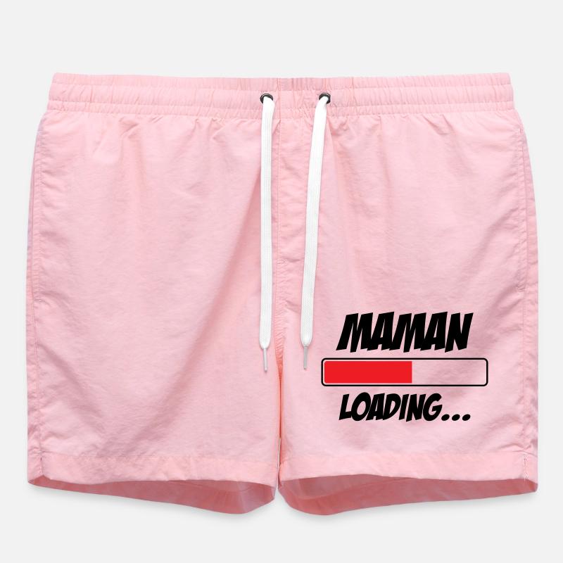 Mama lädt... Bitte warten - Werdende Mutter - Badeshorts - Pink