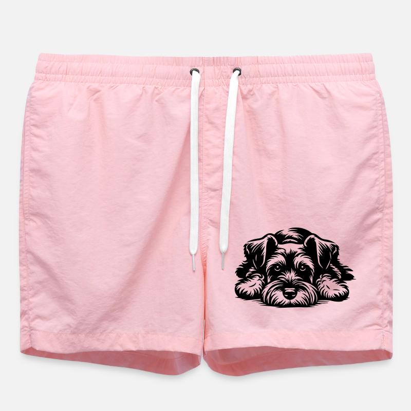 Schnauzer nain - Short de bain - rose