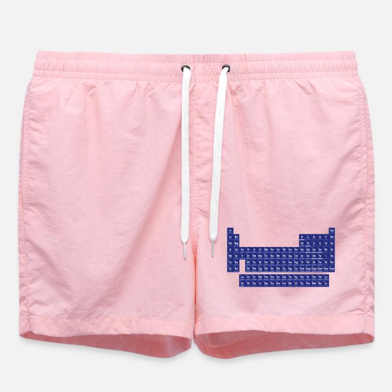 Das Periodensystem der Elemente - Badeshorts - Pink