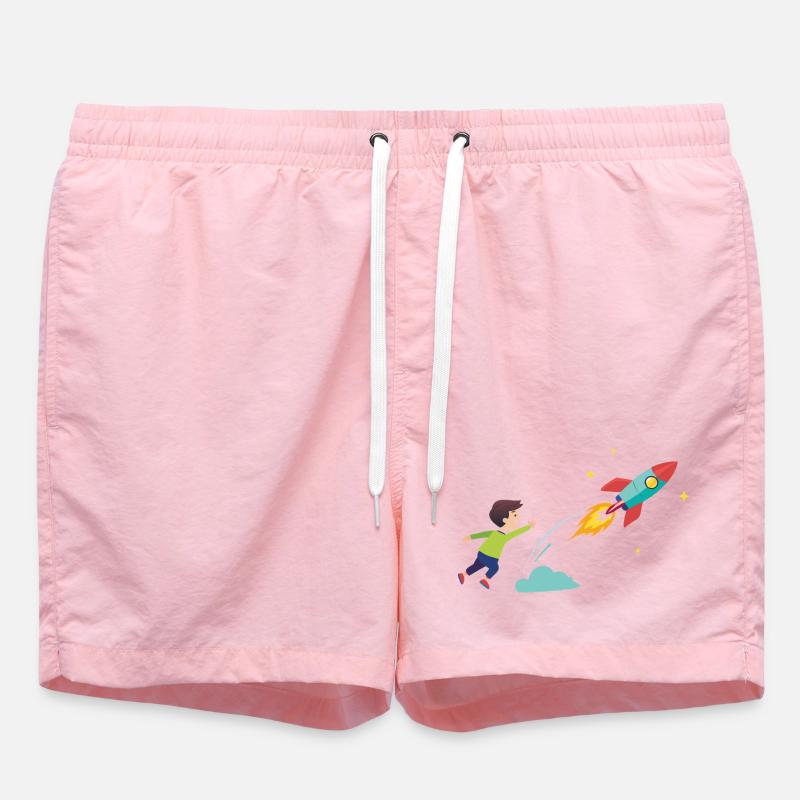 Kid Rocket Launch Adventure - Short de bain - rose