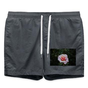 Aquarelle rose en style pixel - Short de bain -  - Devant