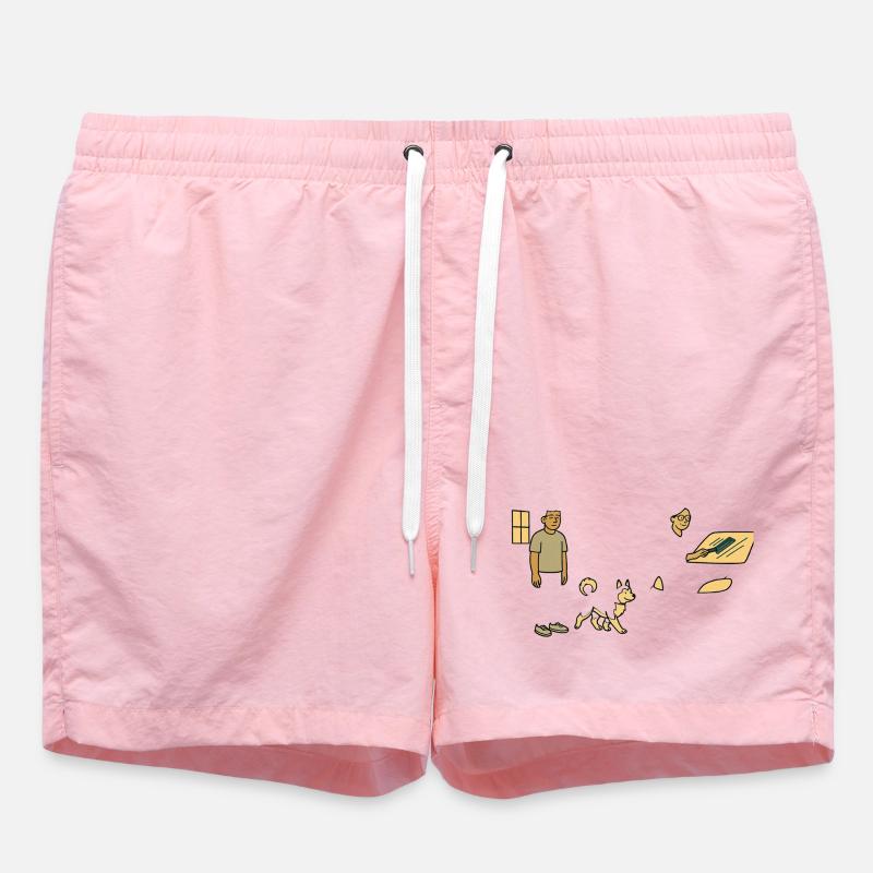 Heures - Short de bain - rose