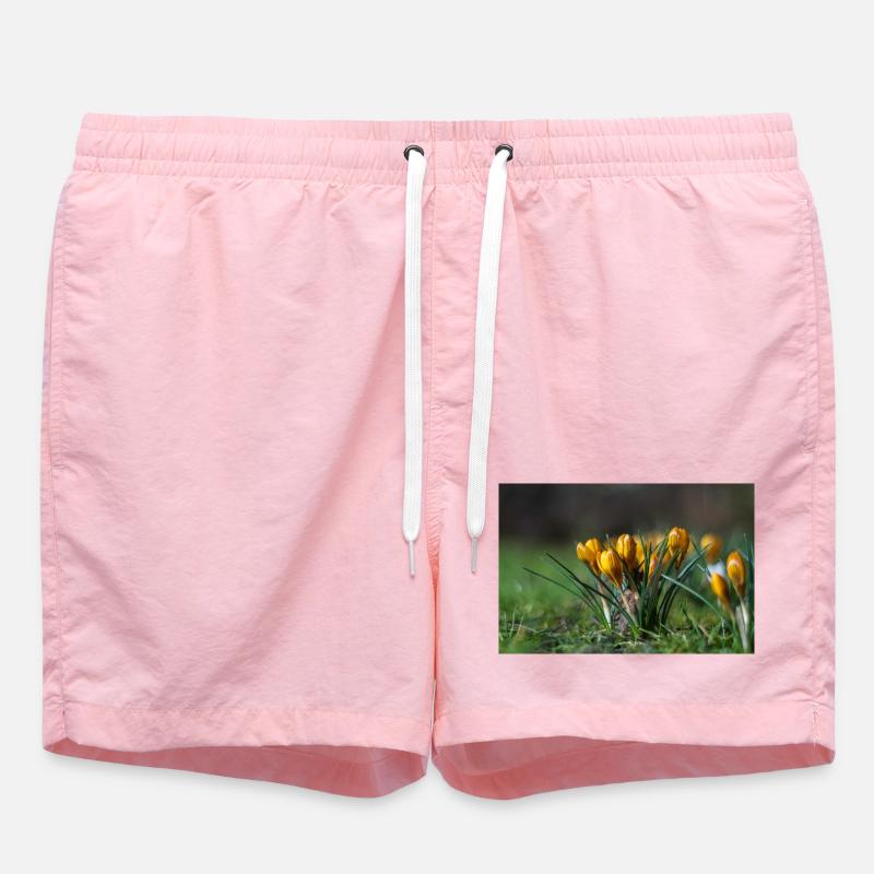 Gros plan de fleurs - Short de bain - rose