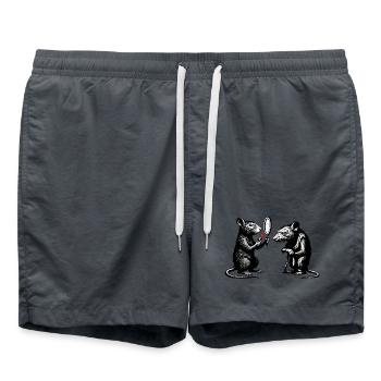 Rat Noir Miroir Duel - Short de bain -  - Devant