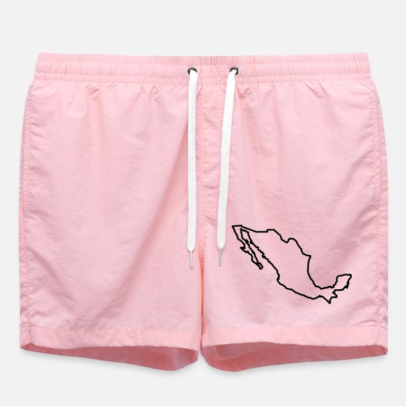 Aperçu du Mexique - Short de bain - rose