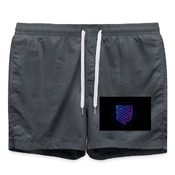 Neon Geometrie Logo Gradient - Badeshorts -  - Vorne