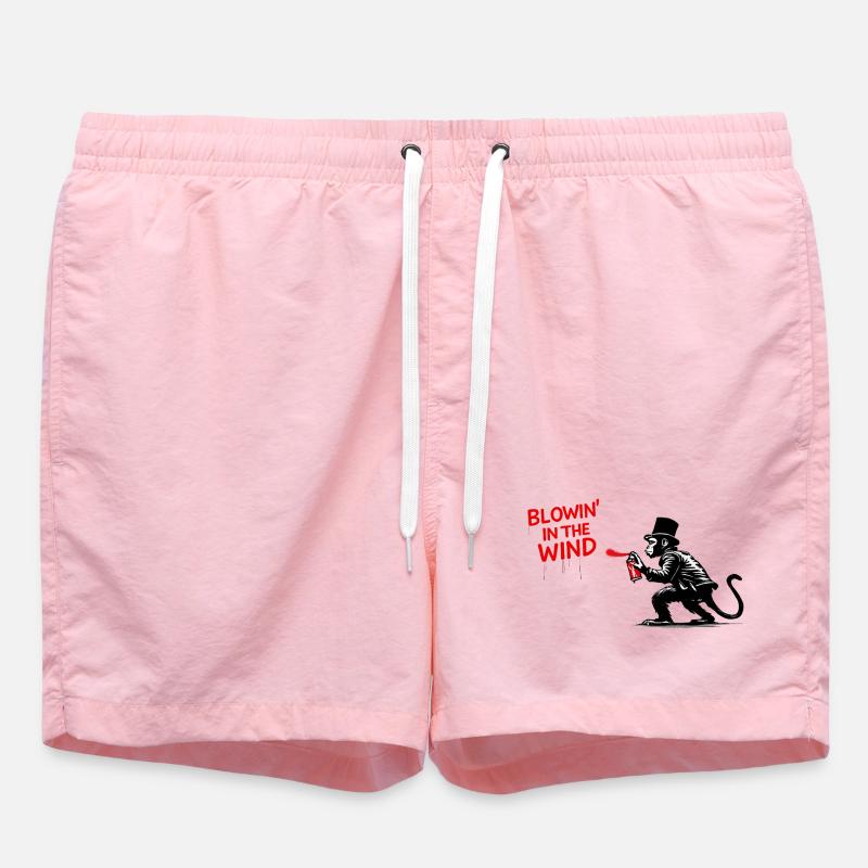 Windspray-Affe Graffiti - Badeshorts - Pink
