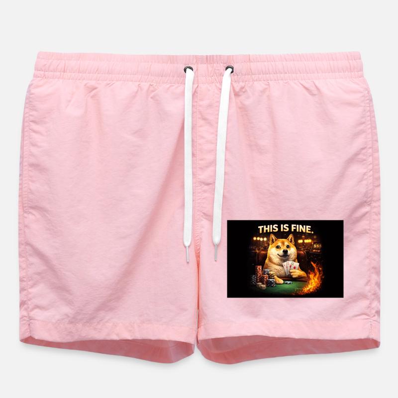 This is fine - Swim Trunks - pink