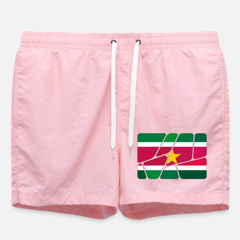 Drapeau du Suriname - Short de bain - rose