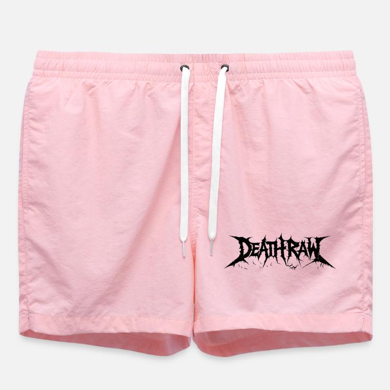 Deathraw Noir - Short de bain - rose