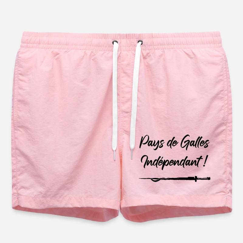 Pays de Galles Indépendant ! Perceval - Short de bain - rose