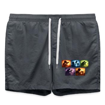 Light Levels of Photography: Silhouette Row - Swim Trunks -  - Front