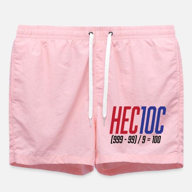 Jeu d’arithmétique mentale hectoc, mathématiques - Short de bain - rose