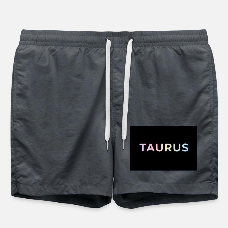 Taurus Gradient Typography - Swim Trunks - undefined