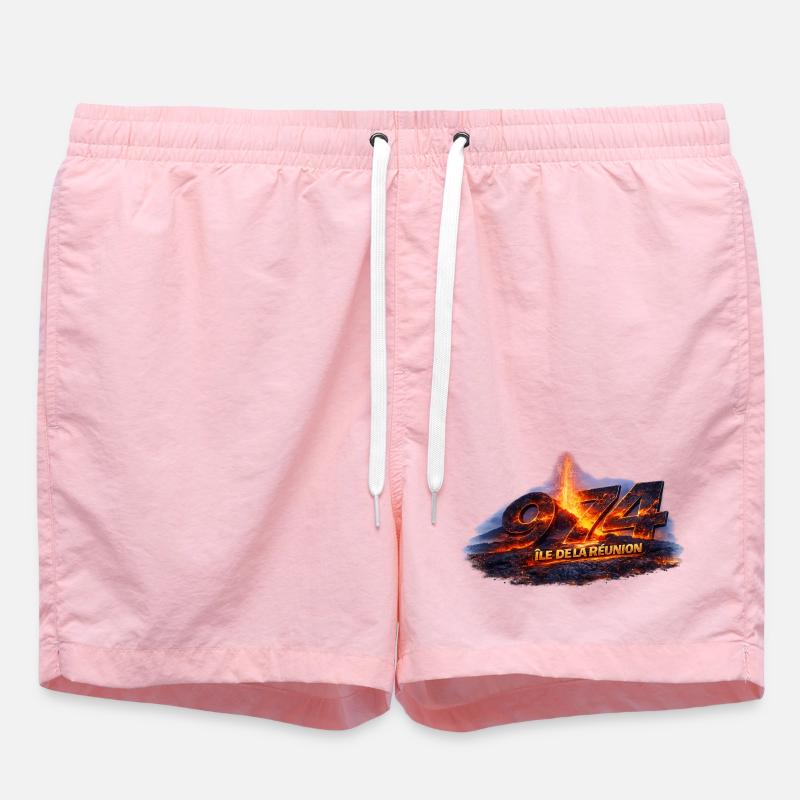 Volcan 974 Île de la Réunion - Short de bain - rose