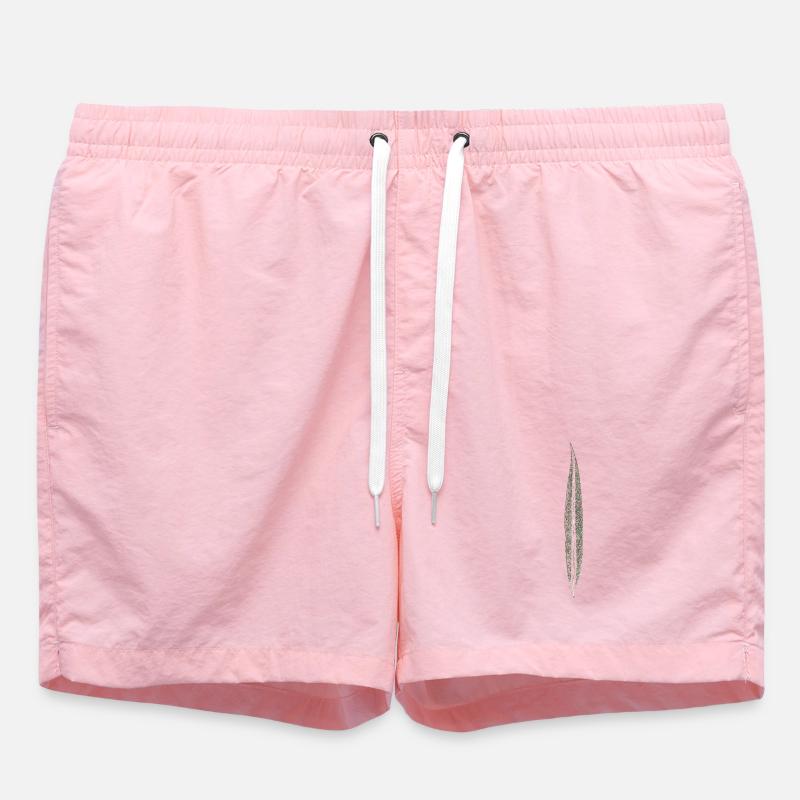 Willow leaf / leaf / nature - Swim Trunks - pink