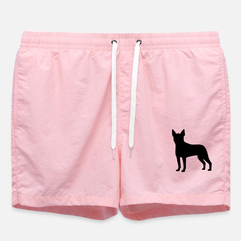 Boston Terrier - Short de bain - rose