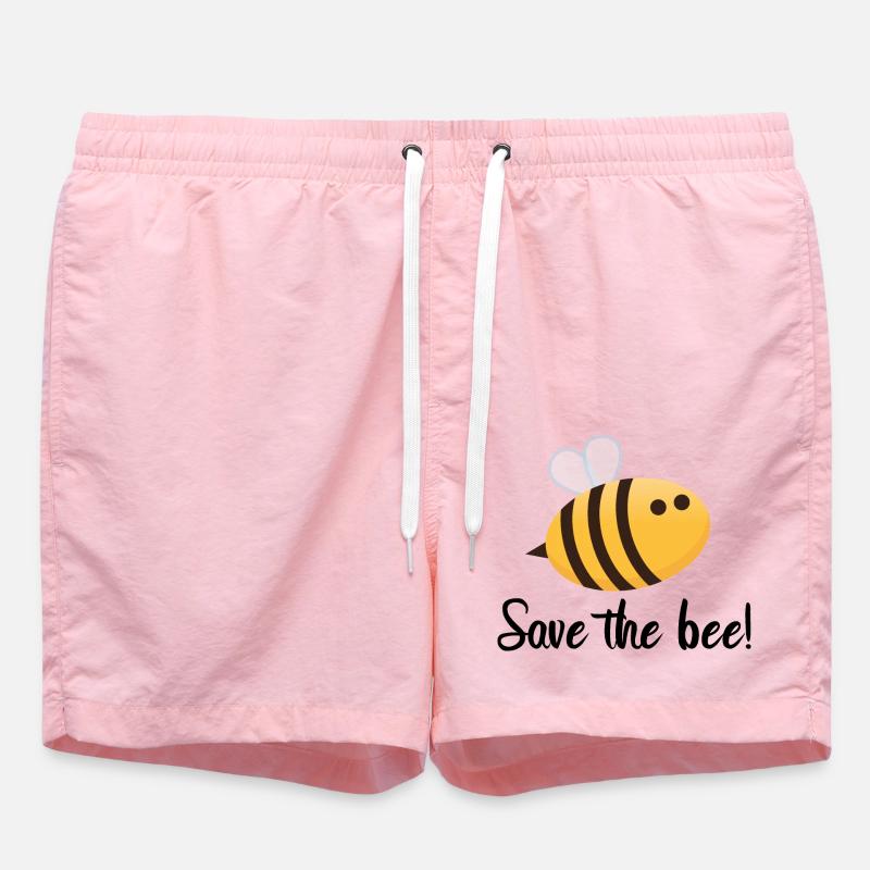 Save the bee ! - Short de bain - rose