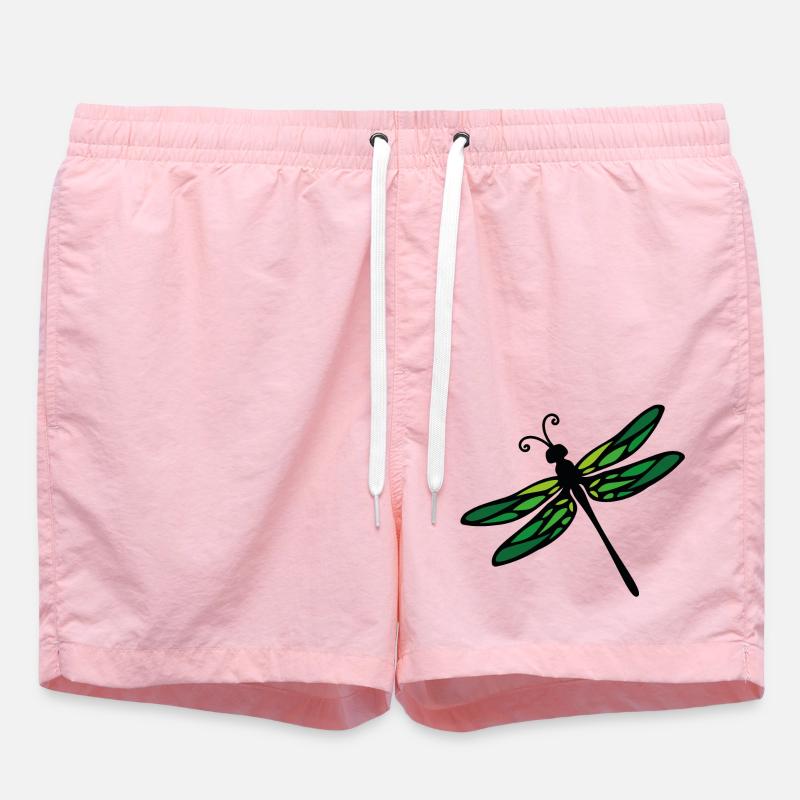 libellule - Short de bain - rose