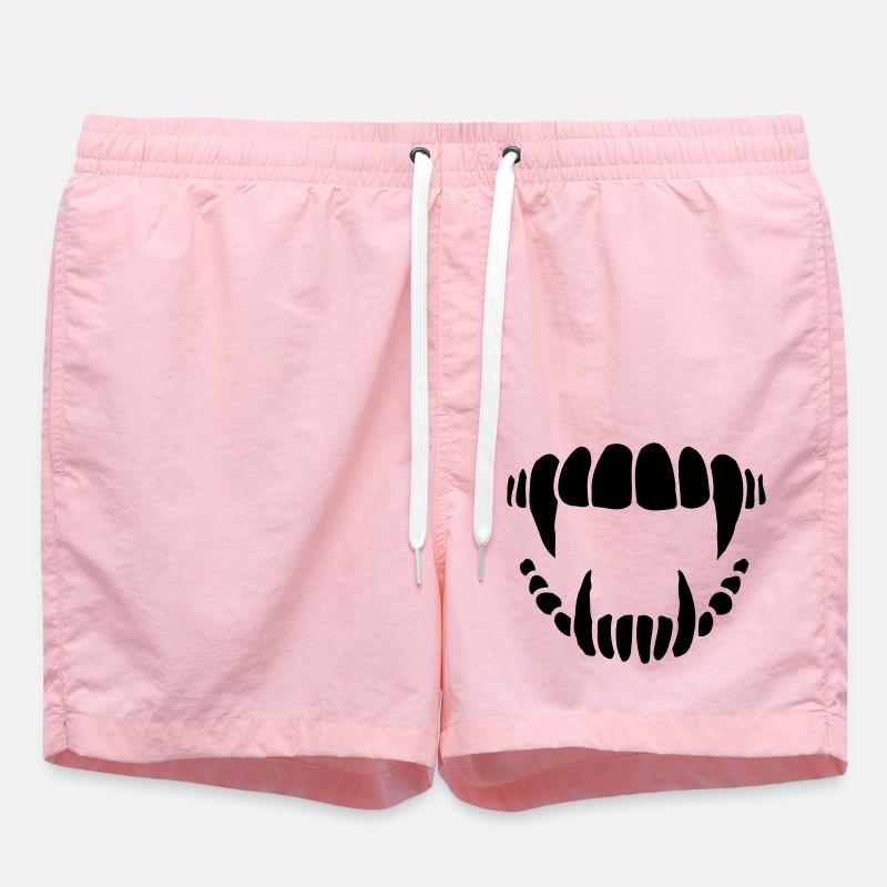 Conception de dents de vampire - Short de bain - rose