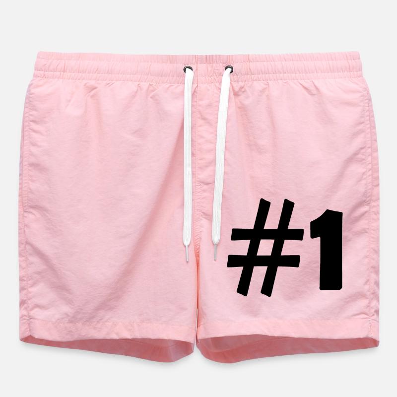 #1 - Short de bain - rose