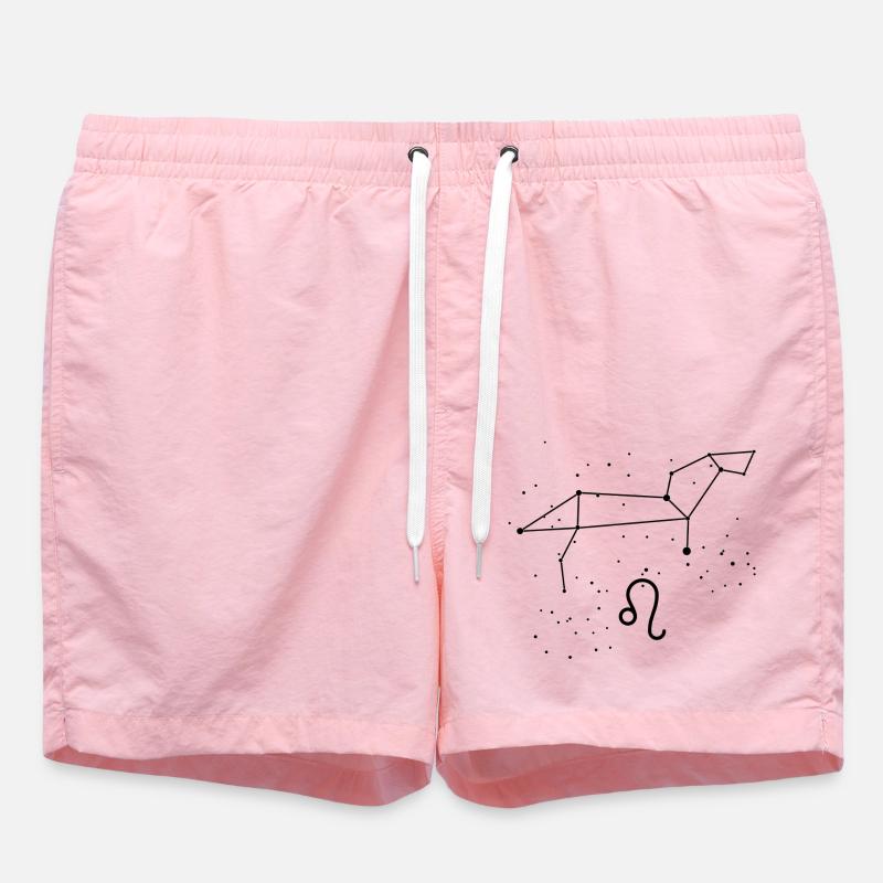 Leo Constellation with Astronomical Sign - Swim Trunks - pink