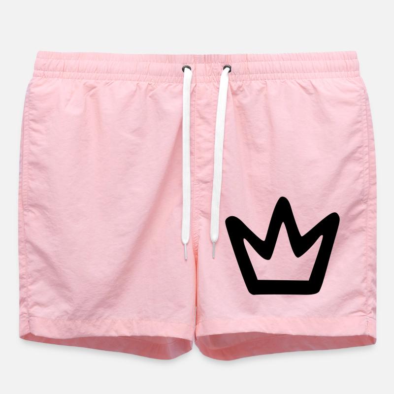 Schlichte Krone - Badeshorts - Pink