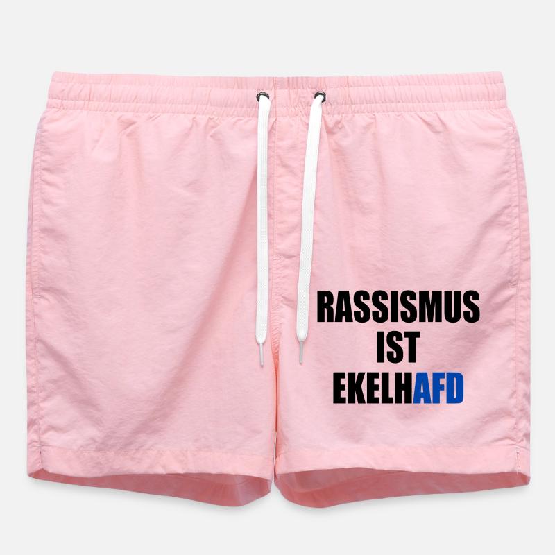 rassismus ist ekelhafd - Badeshorts - Pink