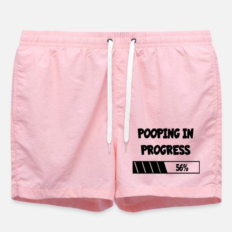 Caca en devenir, progrès * - Short de bain - rose