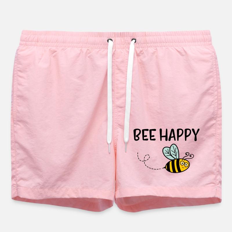 Abeille heureuse - Short de bain - rose
